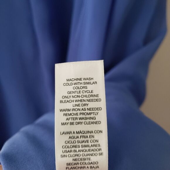 Chico's Dusty Blue Asymmetric Shift Dress 00 Small - Picture 2 of 10